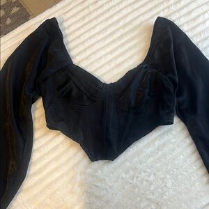 Elegant Black Women's Top